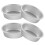 Eease4pcs kageform nonstick ovale kageforme aluminiumslegering kage bageforme kage bageform 4