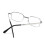 Faltbare Lesebrille mit Etui, Brillenstärke 3.0, Silber 5