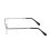 Faltbare Lesebrille mit Etui, Brillenstärke 3.0, Silber 4
