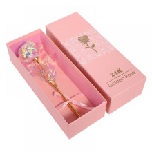 Pretty Comy Valentinsdag Gaveæske Rose Pink Med Vibrationslys Med Base Til Kæreste