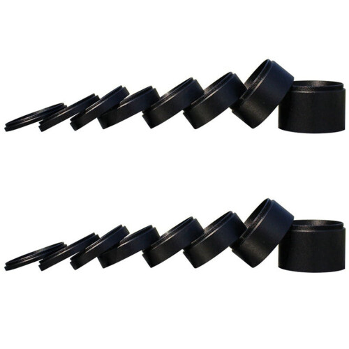 2X Κιτ σωλήνα επέκτασης M48X0.753/5/7/10/12/15/20/30mm για αστρονομική φωτογραφία με τηλεσκόπιο
