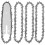 Conjunto de 5 correntes para mini motosserra de 4/6 polegadas com sabre de reposição, compatíveis com mini motosserras elétricas sem fio de 4/6 1