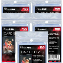 2000 Ultra Pro Penny Soft Sleeves - Pacotes com 20 unidades (100 unidades) para Cartões Esportivos de Tamanho Padrão