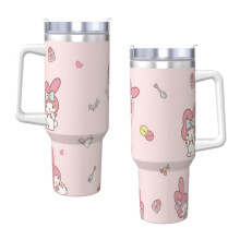 Melody40oz H2.0Vakuově izolovaný hrnek z nerezové oceli s víčkem a brčkem na vodu, ledový čaj, kávu nebo smoothie