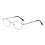 Faltbare Lesebrille mit Etui, Brillenstärke 3.0, Silber 2