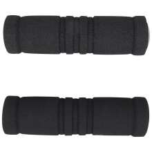 1 paire de poignées de guidon de vélo en mousse souple noire