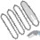 Conjunto de 5 correntes para mini motosserra de 4/6 polegadas com sabre de reposição, compatíveis com mini motosserras elétricas sem fio de 4/6 3