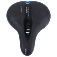 Sella di ricambio per bicicletta resistente, ammortizzante, comoda e imbottita (blu)