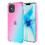 Carcasă SKALO compatibilă cu iPhone 15Plus Gradient Extra Rezistentă TPU - Roz/Turcoaz multicoloră 1
