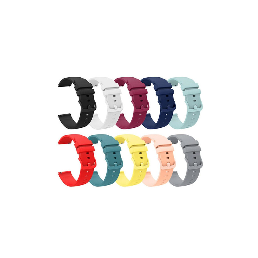 Skalo Silicone Strap For Compatible With Samsung Watch Active2 44Mm - More Colors Dark Blue 9048212648215