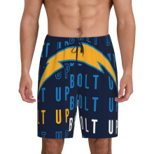 Kurze Herren-Pyjamahose mit Sport-Football-Teamlogo am Ärmel – das perfekte Geschenk für Baseball-Fans