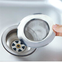 3er-Pack Ø4,5-Filter / Haarsieb für Abfluss und Spüle – Sammelt Schmutz, silberfarben
