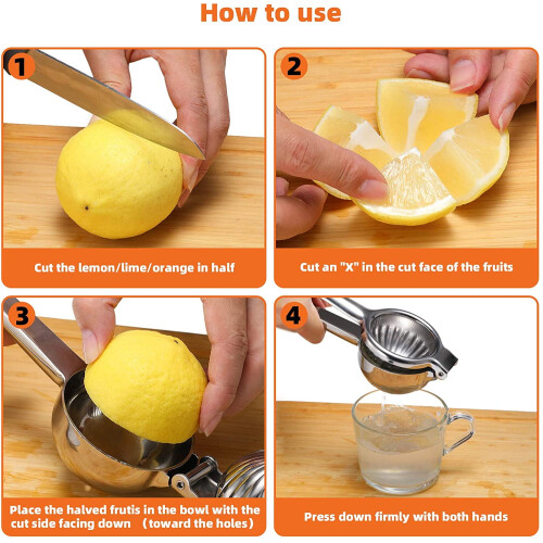Στίφτης λεμονιού Ovos Citrus Juicer από ανοξείδωτο ατσάλι 18/10 υψηλής αντοχής – Στίφτης 2
