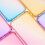 Carcasă SKALO compatibilă cu iPhone 15Plus Gradient Extra Rezistentă TPU - Roz/Turcoaz multicoloră 4