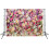 Πολυλειτουργικός τοίχος με λουλούδια 210X150cm, φόντο φωτογραφίας με τριαντάφυλλα, 4