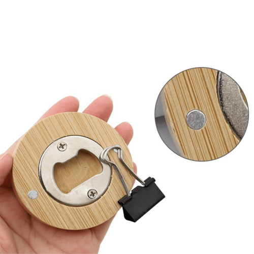 30 τεμάχια DIY ανοιχτήρια μπουκαλιών από μπαμπού στρογγυλού σχήματος, σουβέρ 2