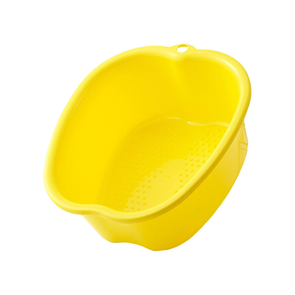 Yellow Foot Tub, Foot Soaking Tub, Foot Tub Bucket ,Pedicure And Massager Tub Foot Bath Spa Basin Foot Basin For Soaking Feet Dry Cracked Foot