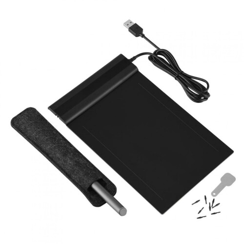 Mesa digitalizadora Fyearfly S640 de 6x4 polegadas com caneta, 8192 níveis, compatível com artistas, designers e iniciantes.