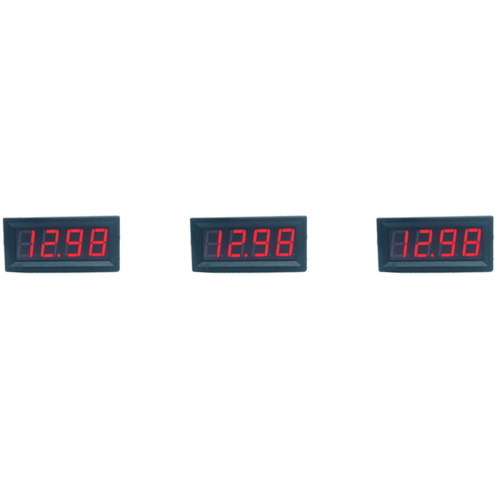 3 x 0,56 tommer mini digitalt LED-display 4 bit 0-100V voltmeter panel volt spændingsmåler tester