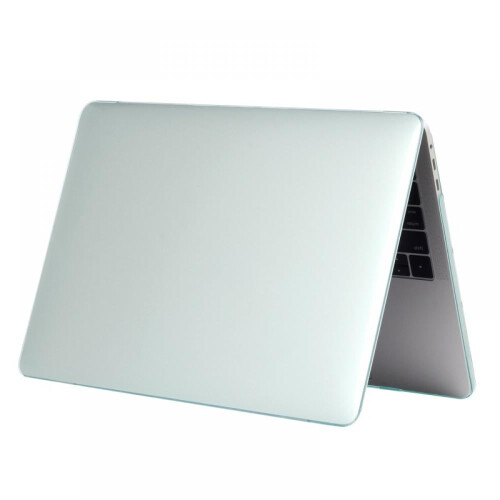 Capa protetora transparente para laptop, compatível com MacBook Pro de 14 polegadas, em plástico rígido.
