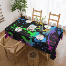 Tie Dye-dug, vandafvisende, spildsikker dug til Thanksgiving/jul familiedug
