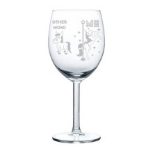 Verre à vin Gobelet Maman Superstar Licorne Maman Drôle (10 oz)