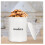 White Enamelware Cookie Jar, Rustic Large Treats Canister 2