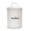 White Enamelware Cookie Jar, Rustic Large Treats Canister 1