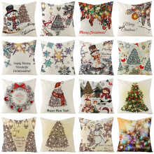Xubond Crăciun in moale față de pernă canapea talie arunca pad acoperi acasă decorare față de pernă multicolor Crăciun material textil