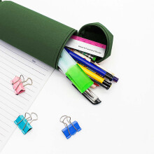 Federera Penar din silicon Penar Case Penar Suport pentru birou Stand Up Penar Case Penar Case Studenți Silicon Sac de depozitare