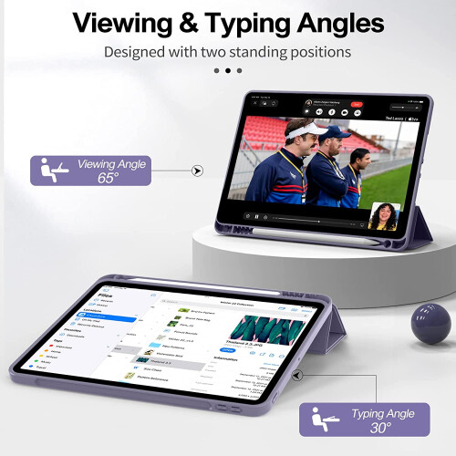 Συμβατή με θήκη iPad Air 5ης γενιάς / συμβατή με θήκη iPad Air 4ης γενιάς με βάση για 2