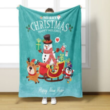 Weihnachtsdecke, Halloweendecke, niedliche Cartoon-Decke, superwarme, weiche Flanelldecke, warmes Geschenk zu Weihnachten, Geburtstag, für alle