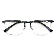 Lunettes de lecture rectangulaires pour homme, monture optique en aluminium, verres larges, branches en titane, demi-cerclées, 145 mm, Ti03 +1,50