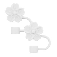 Pajita para vaso de agua, tapón para botella de melocotón, funda para pajita, tapa para vaso de cubitos de hielo *3 piezas