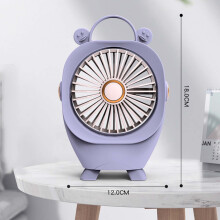 YOBOLK Mini Fan Portable, 2 Speeds, High Wind, USB Charging, Silent & Compact, Cute Desktop Fan for Dorm - Compatible with Dorm Use