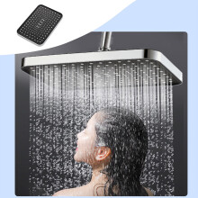 Capino Hochdruck-Handbrausekopf mit integrierter Power-Duschfunktion zur Reinigung von Badewanne, Fliesen und Haustieren, extra großer Wasserausstoß