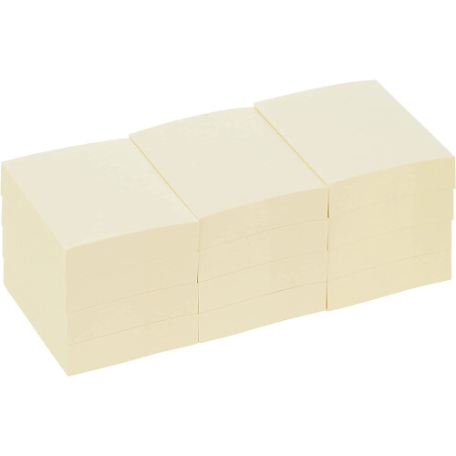 Bloco de notas autoadesivas 3M, 100 folhas/bloco, amarelo (MMM6539YW)