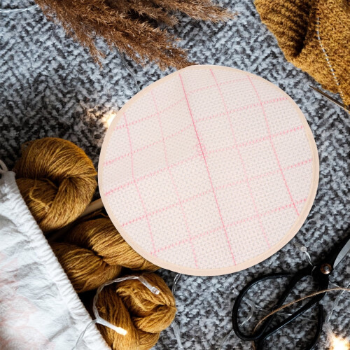 Eease Free Pattern Rug Hooking Mesh Canvas Round Latch Hook Kit - 38cm 2