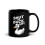 Αστεία κούπα Duck Lover Pun Μαύρη γυαλιστερή, Shut The Duck Up (11oz) 2