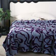 Djunllk Throw Blanket - Purple Microfiber Ultimate Cozy Soft Blanket, Breathable Fluffy Blanket All Season Use, 59.0" x 78.7"