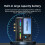 SUSUchens Bluetooth-compatible Transmitter Receiver Digital Display RGB Light Design NFC Sensing Rechargeable Multifunctional Wireless Adapter Black 1