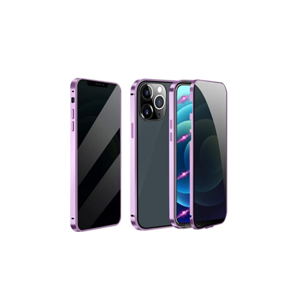 Privacy Protection Metal Case For Compatible With Iphone 13 Purple 9191629454594