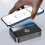 SUSUchens Bluetooth-compatible Transmitter Receiver Digital Display RGB Light Design NFC Sensing Rechargeable Multifunctional Wireless Adapter Black 7