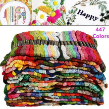 Nyidpsz 447/100 Colors Cotton DMC Cross Floss Stitch Thread Embroidery Sewing Skeins Multi Colors