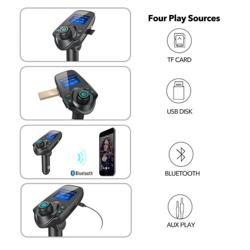 LINKPAL Bluetooth Car Wireless FM Transmitter 1