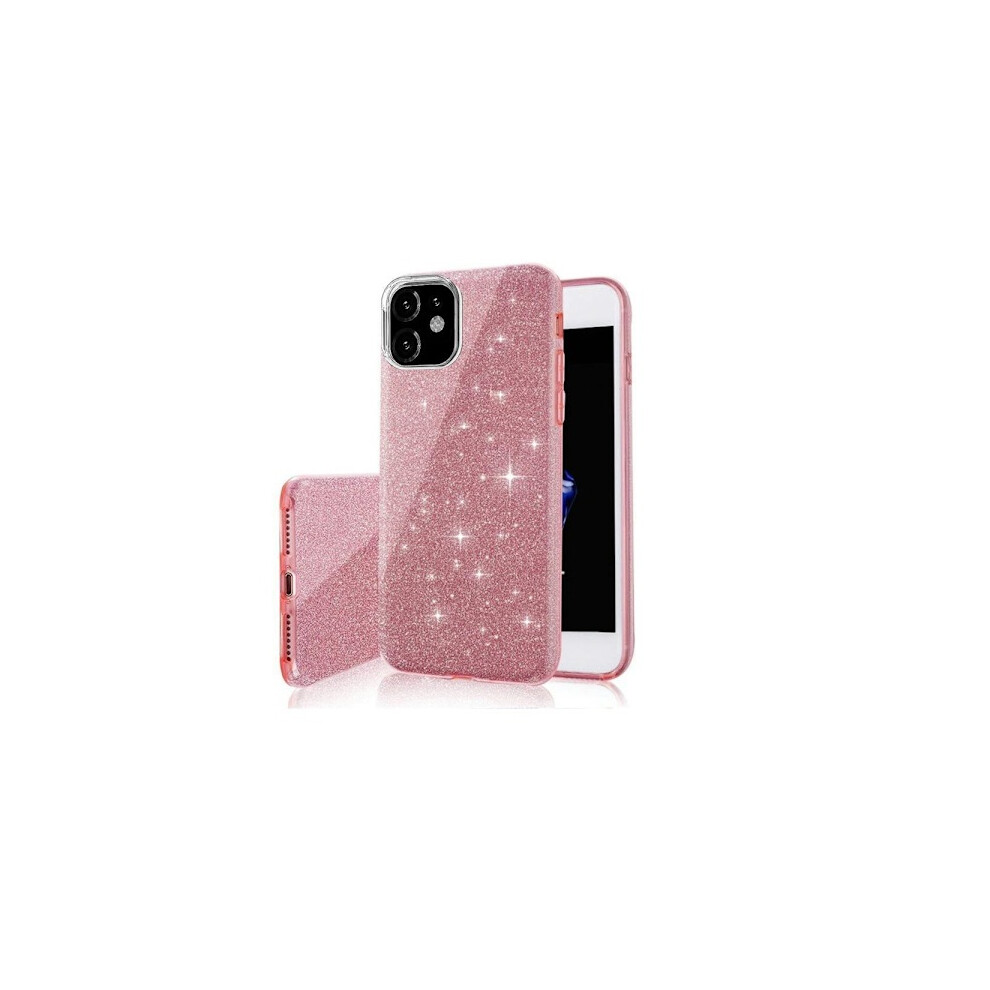 Compatible With Samsung Galaxy A53 5G - 3In1 Glitter Elegant Soft Case Pink 9191629454792
