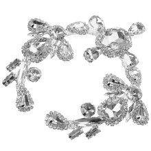 Strassblumenkette, Strasssteine, DIY-Zubehör, Kissen, Strass-Nähapplikationen, Kleidungsaccessoires, Braut