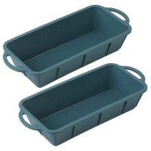 2x Silikon-Rechteck-Antihaft-Brotform, Kuchenform, Backform, Ofenform