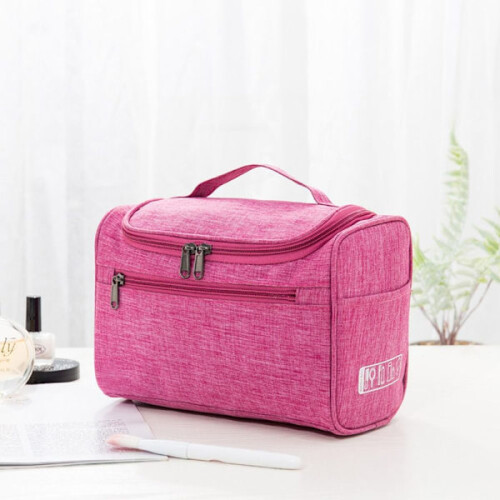 Nécessaire feminina para viagem, cor ROSE RED.