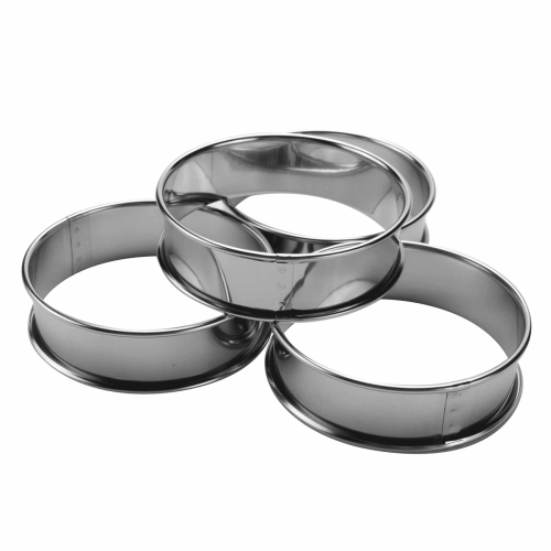 Διπλά τυλιγμένες ροδέλες τάρτας, ροδέλες αγγλικών μάφιν, σετ 4 επαγγελματικών 2